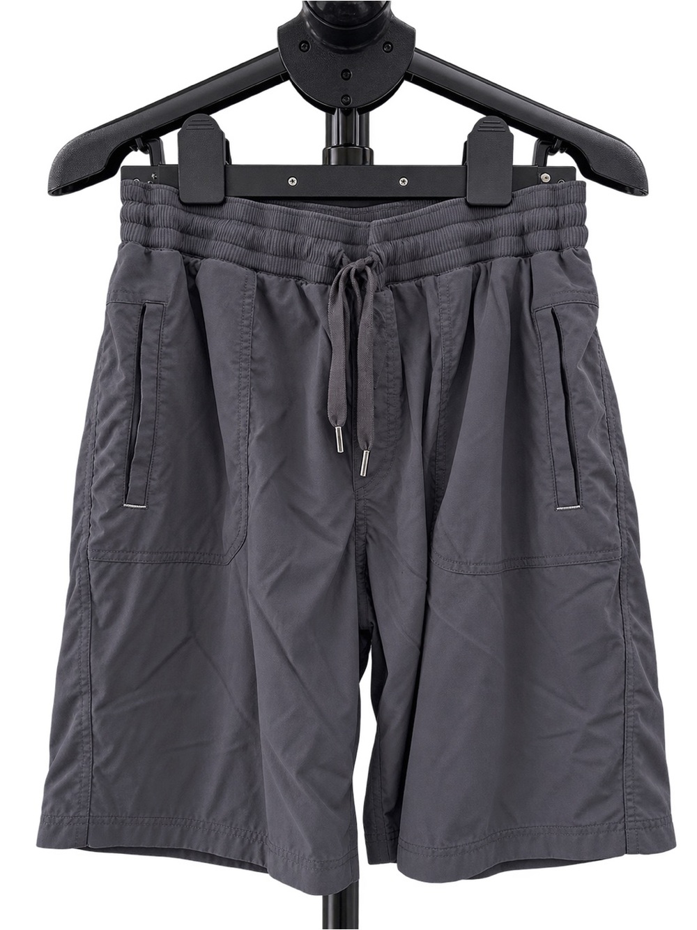 L.L. Bean Women's Drawstring Cargo Shorts in Charcoal
